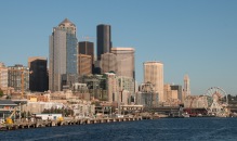Seattle Skyline and Ferris Wheel